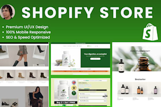 build shopify store, website, dropshipping store in 4 days