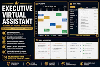 be your virtual assistant for email management calendar scheduling admin suppor