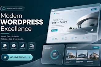 create responsive wordpress website with premium layout