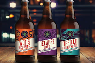 make amazing iconic craft beer label design