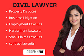be your civil litigation lawyer for contract, property, and business disputes