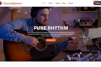 build squarespace website music instructor website piano lesson guitar website