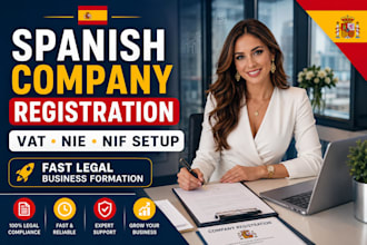 register your spanish company fast with vat and nie support