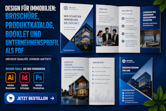 design real estate brochure, product catalog, booklet and company profile pdf