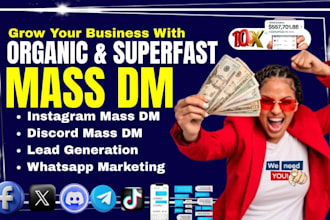 do instagram mass dm discord mass dm telegram mass dm x twitter mass dm outreach
