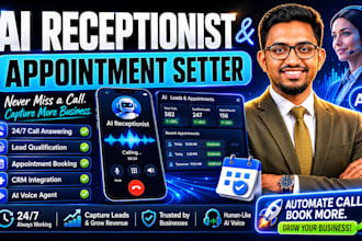 build ai appointment and vapi ai receptionist calling agent