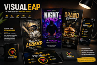 design cinematic posters and social media creatives