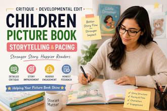 critique developmental edit children picture book storytelling pacing