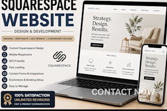 do modern squarespace website or redesign website development bussiness website