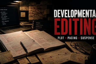 developmental edit your horror thriller or suspense novel