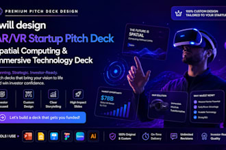design ar VR startup pitch deck spatial computing immersive technology deck