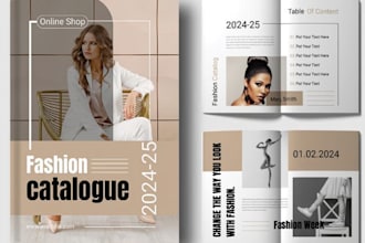design sales product catalog booklet catalogue for clothing fashion apparel