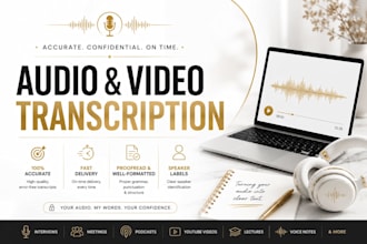 transcribe audio and video into text