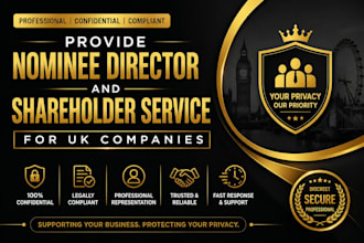 provide nominee director and shareholder service for UK companies