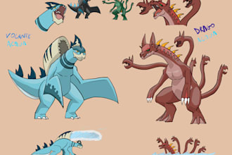 draw a fakemon based on your requests