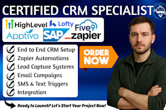 gohighlevel workflow apptivo crm lofty sap automation five9 zapier integration