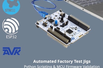 python automated factory test jigs and firmware validation