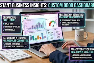 build custom odoo dashboards and KPI reports