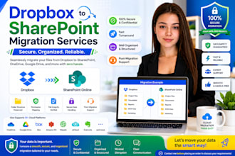 migrate dropbox to sharepoint online securely with cloud data transfer and zero