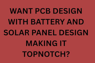 do pcb with battery solar panel