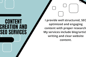 write SEO friendly articles and blog