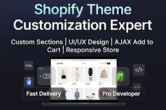customize shopify theme sections professionally