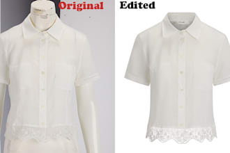 professional ghost mannequin and  apparel photo editing for e commerce