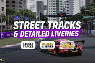design assetto corsa street tracks and detailed car liveries