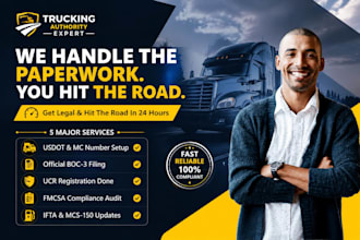 do trucking company registration usdot mc number fmcsa compliance