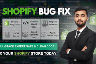 do shopify bug fix as an expert liquid developer