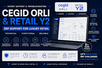 provide cegid orli and retail y2 support