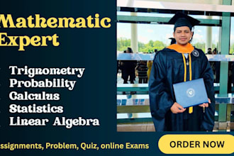 handle math, statistics, mathematics, calculus, physics work, pearson aleks d2l