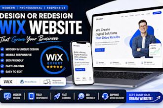 create wix website, wix website redesign, wix business saas website