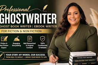 your professional ghostwriter ghost book writer kindle book writer for your book