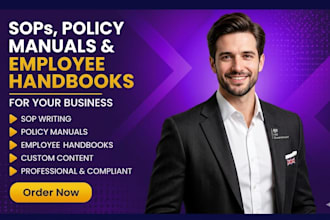 create sops policy manuals and employee handbooks for your business