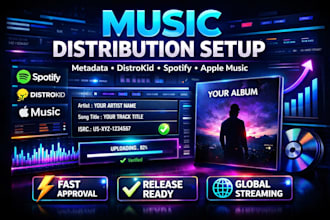 setup your digital music distribution and optimize your track metadata