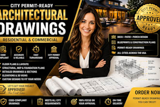 draw adu plans garage conversion permit drawings blueprints city permit autocad