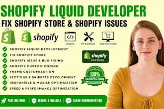 do shopify custom coding fix shopify store shopify issue shopify bug fixing