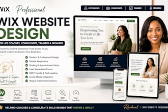build wix website design life coach website consultant website wix landing page