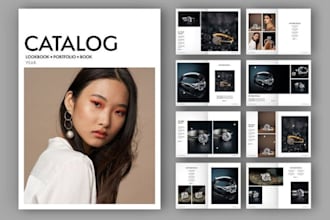 design b2b product catalog for fashion, wholesales jewelry line sheet, catalogue