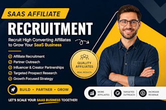 recruit high converting affiliates for your saas business to grow your sales