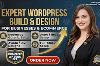 build wordpress website with kadence astra divi avada gutenberg neve salient