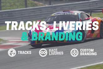 create assetto corsa tracks, race liveries, and custom branding