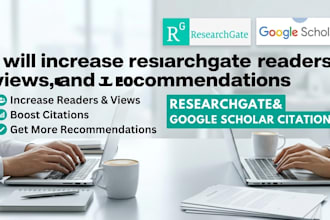 increase researchgate readers, views and recommendations