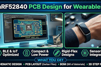 develop custom nrf52840 pcb for wearable and iot smart patch devices