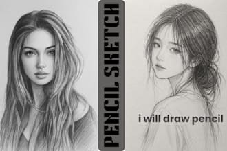 draw pencil sketch illustration