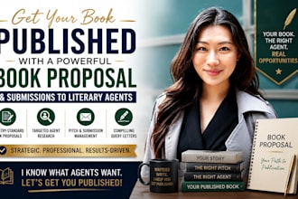 write your book proposal and submit to active literary agents