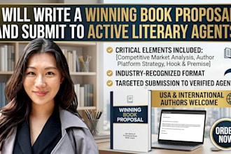 write a winning book proposal and submit to active literary agents