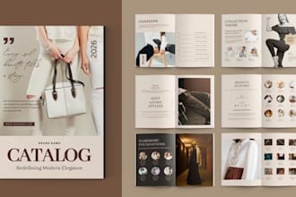 design sales marketing fashion lookbook, b2b product catalog, magazine layout
