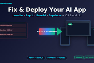 fix deploy lovable replit base44 google ai studio v0 supabase app to ios android